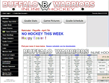 Tablet Screenshot of buffalowarriorsinline.org